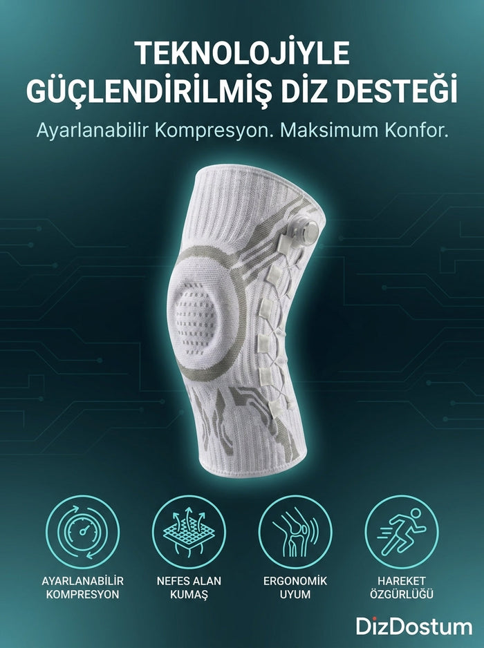 DizDostum Ayarlanabilir Diz Bandajı 9