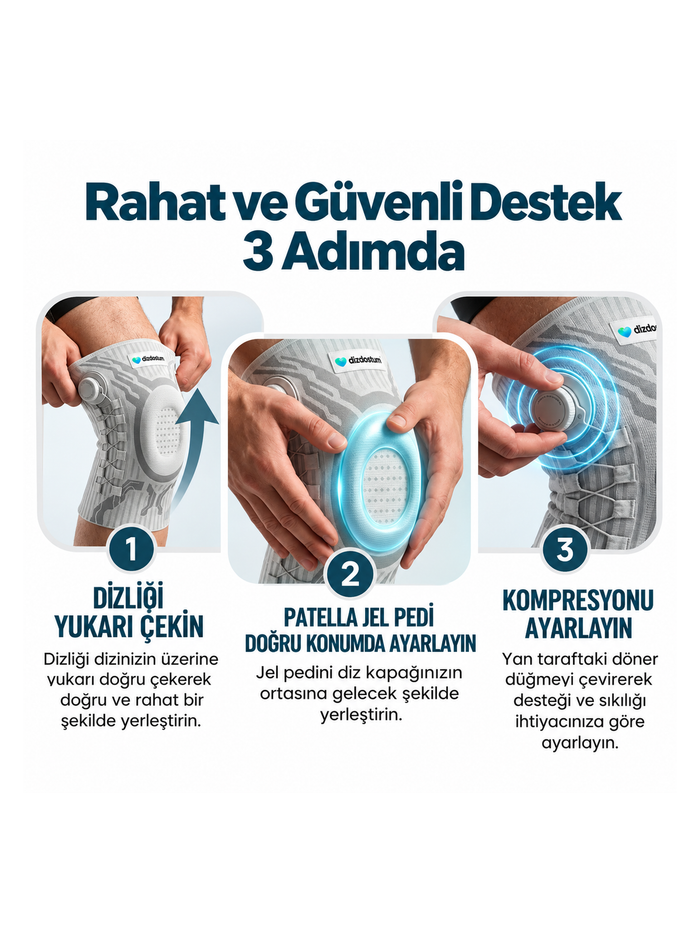 DizDostum Ayarlanabilir Diz Bandajı